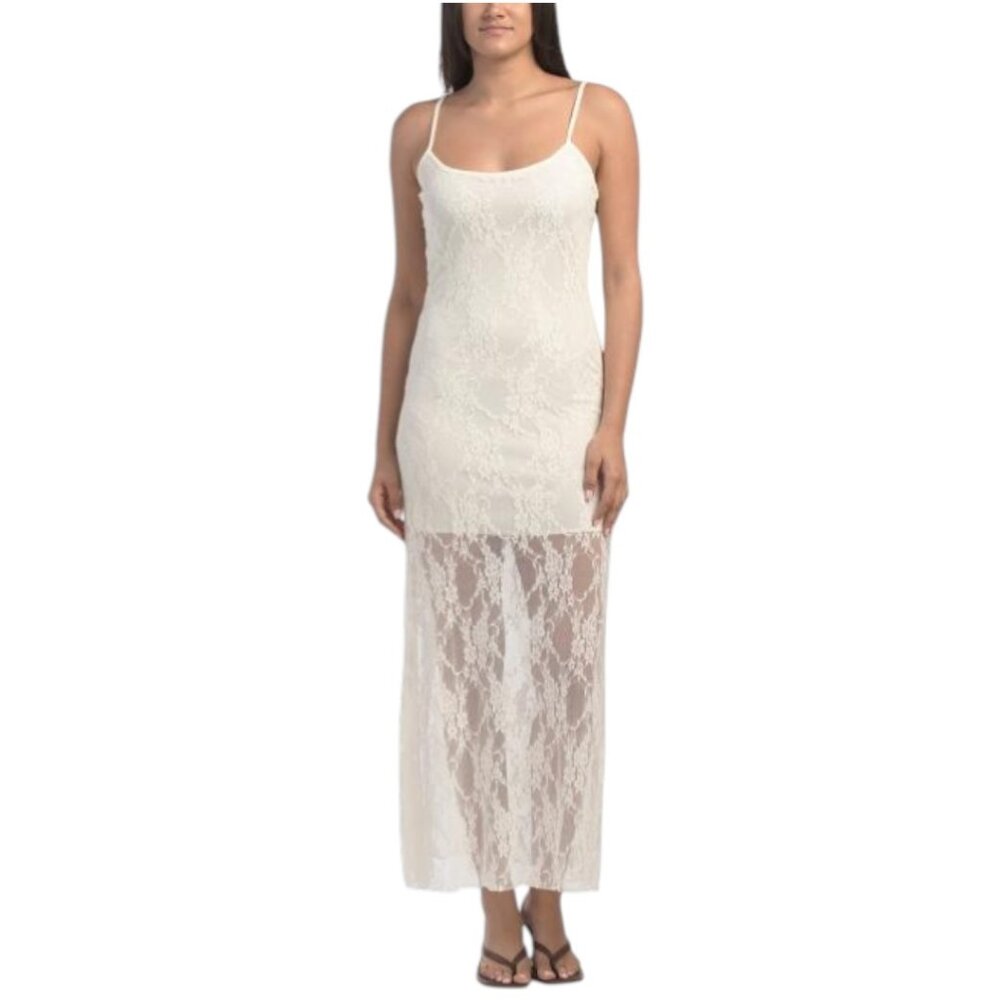 EVOLUTIONARY APPAREL Lace Skirt Maxi Dress